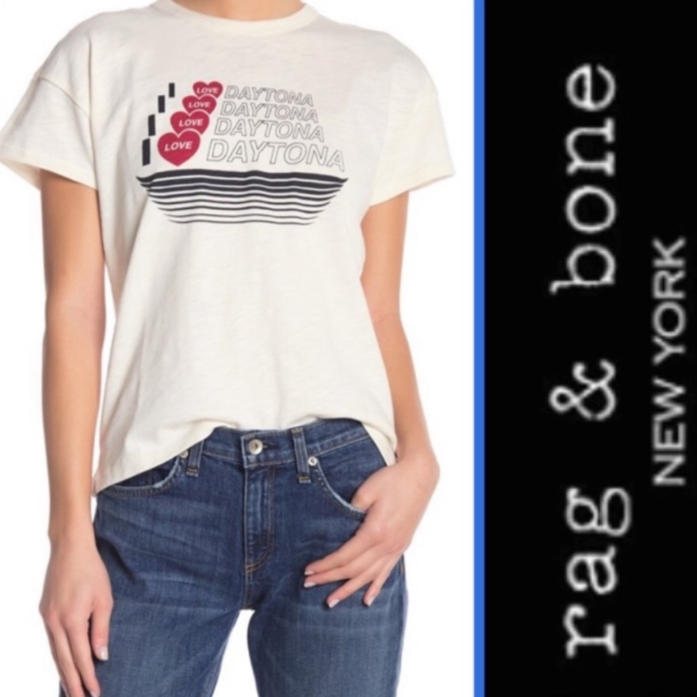 Rag & Bone I love Daytona shirt medium NWT